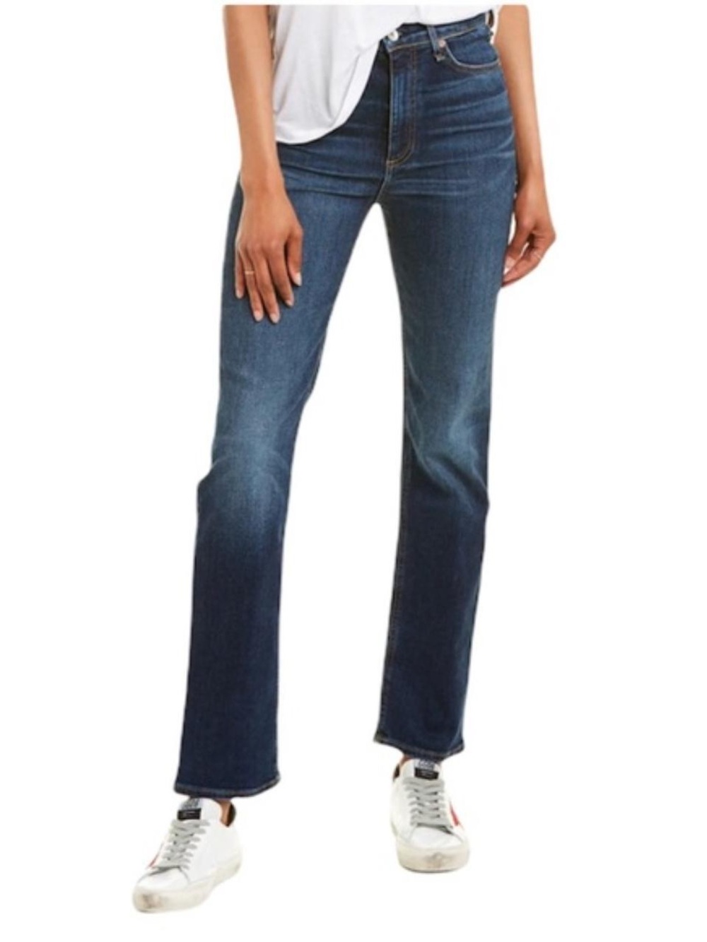 Rag & Bone Nina High Rise Ankle Cigarette Jeans in Buller Dark Wash Size 29
